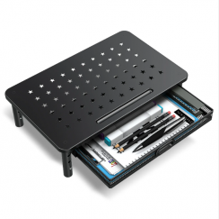 3Pcs Monitor Stand with Drawer